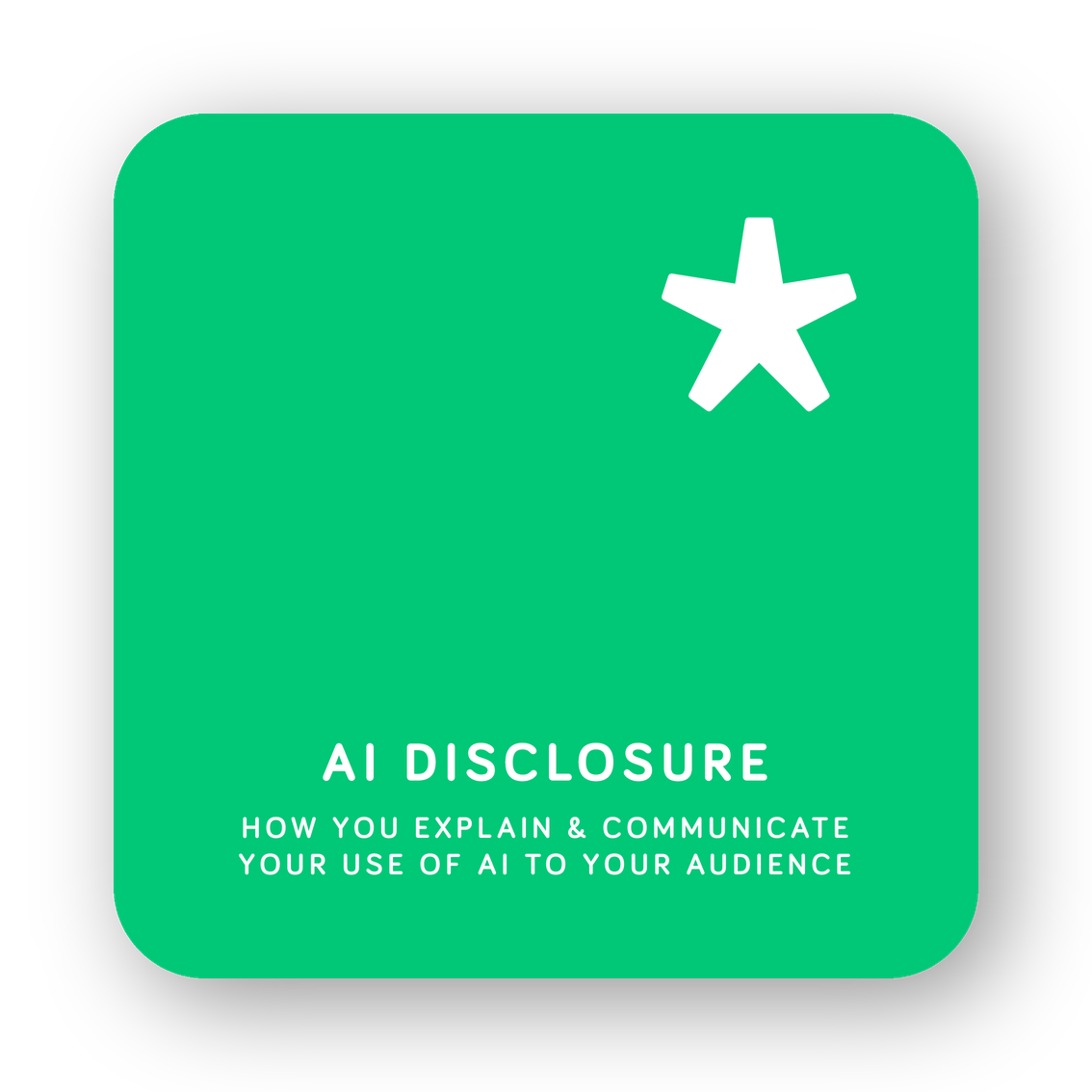 AI Disclosure card